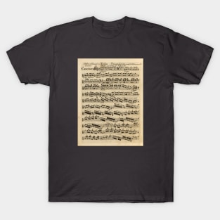Vivaldi | Autumn | Original handwritten score by Antonio Vivaldi | The four Seasons T-Shirt